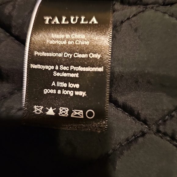 Aritzia Talula Satin Bomber Jacket - Purple and Black - Picture 9 of 10